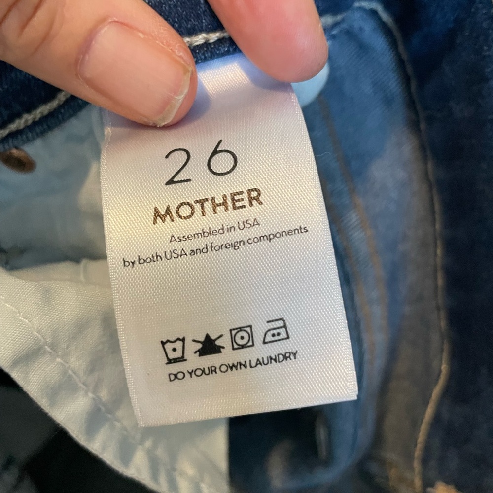 MOTHER Women's High-Rise Flare Jeans - Blue - Picture 7 of 9